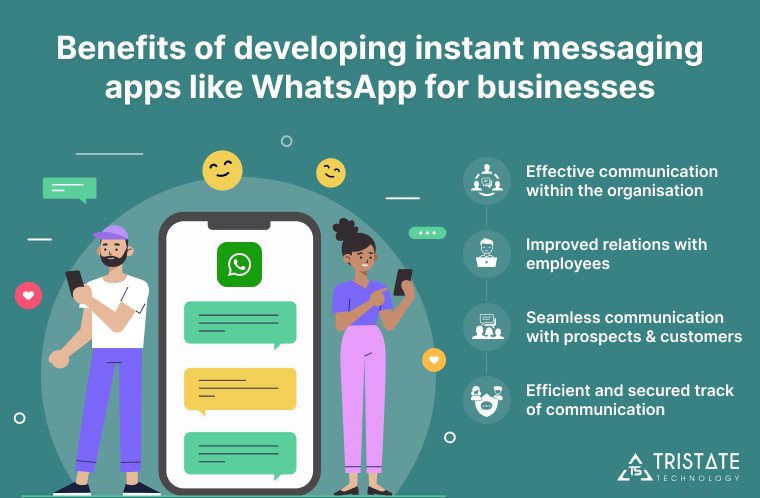 Instant messaging apps like WhatsApp for businesses
